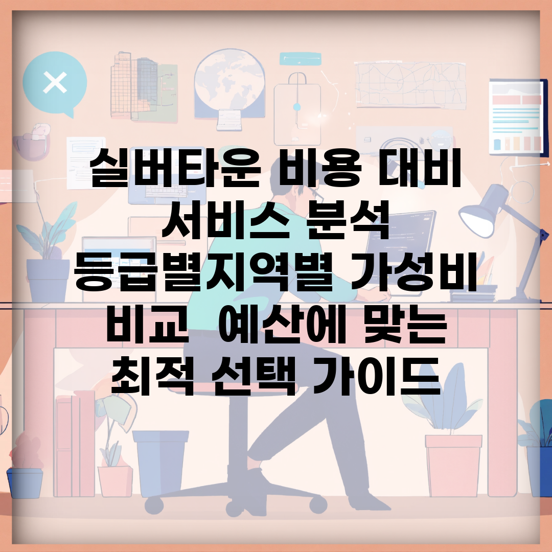 실버타운 비용 대비 서비스 분석 | 등급별·지역별 가성비 비교 | 예산에 맞는 최적 선택 가이드