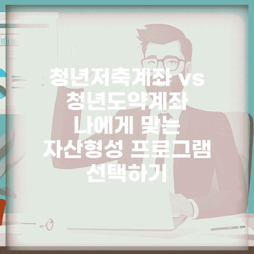 청년저축계좌 vs 청년도약계좌 | 나에게 맞는 자산형성 프로그램 선택하기