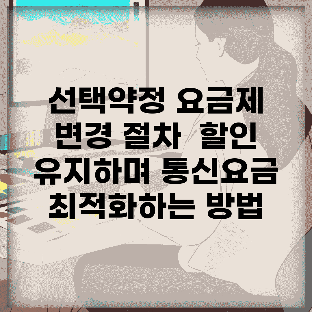 선택약정 요금제 변경 절차 | 할인 유지하며 통신요금 최적화하는 방법