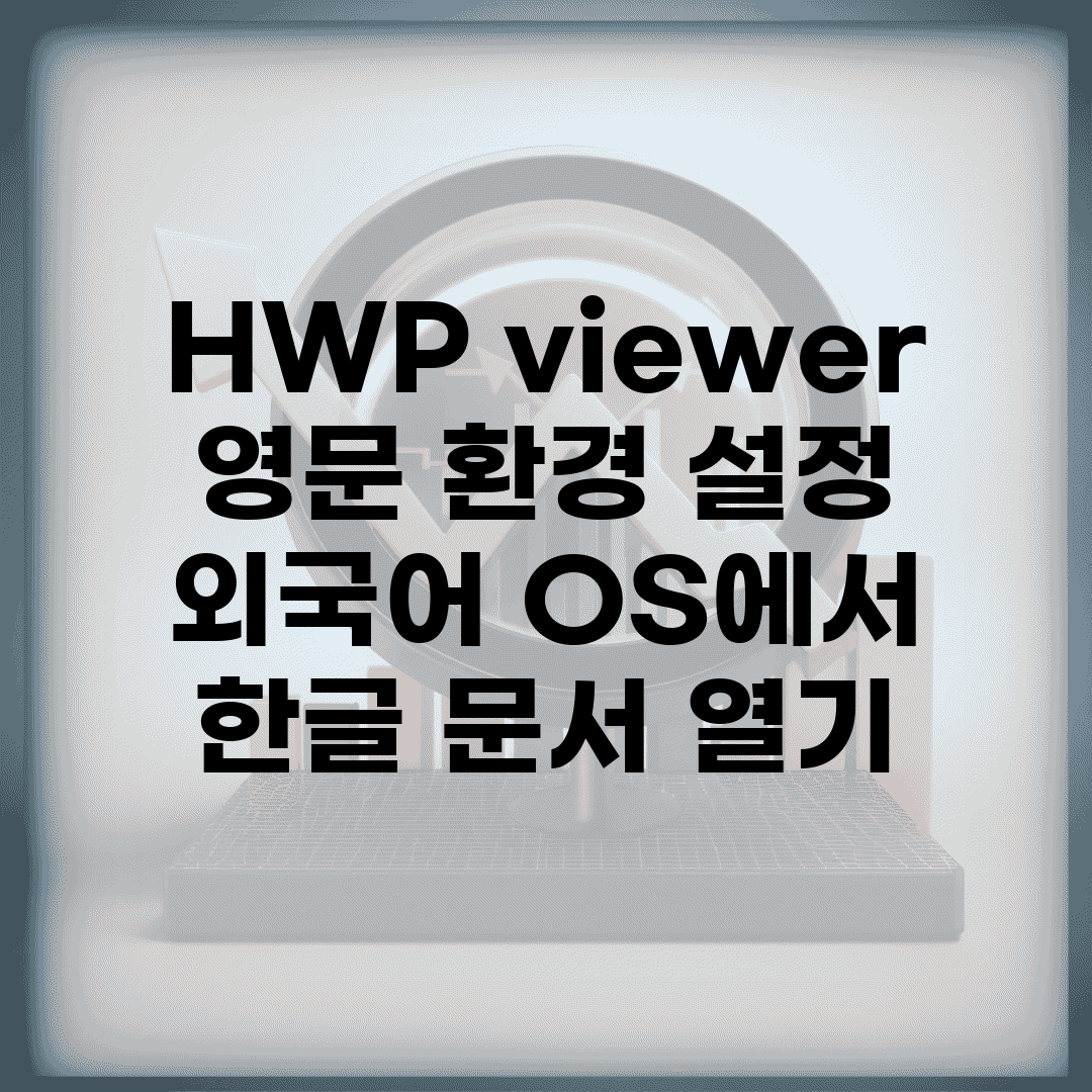 HWP viewer 영문 환경 설정 | 외국어 OS에서 한글 문서 열기