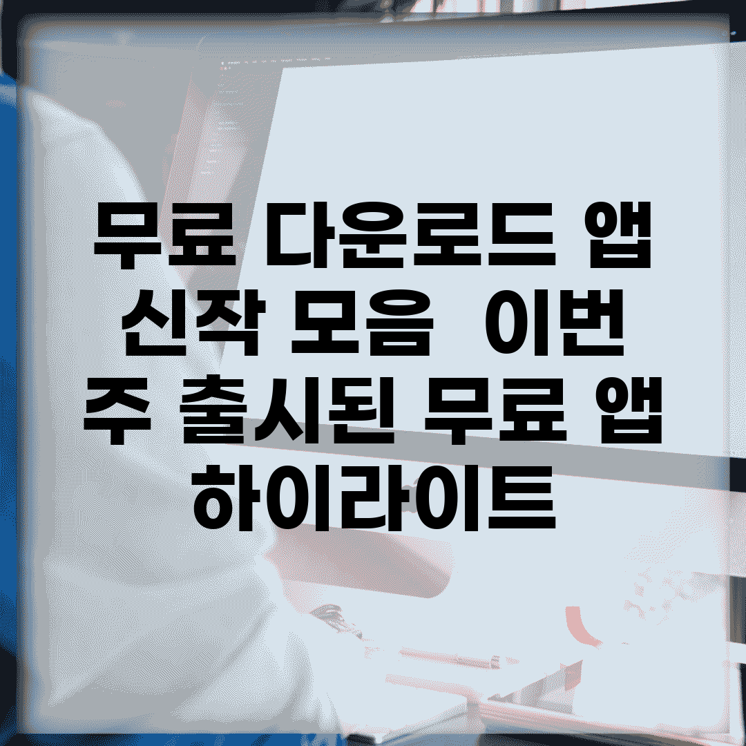 무료 다운로드 앱 신작 모음 | 이번 주 출시된 무료 앱 하이라이트