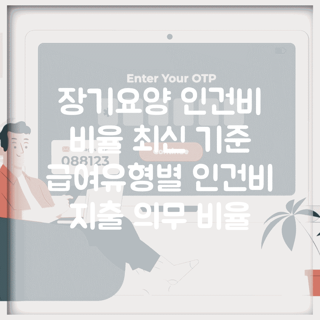 장기요양 인건비 비율 최신 기준 | 급여유형별 인건비 지출 의무 비율
