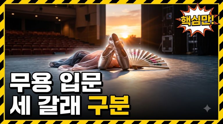 무용·발레 공연 처음 보기 — 발레·한국무용·현대무용 입문