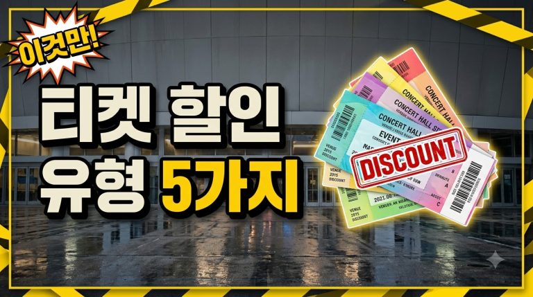 할인·제휴 — 공연 티켓 할인 제도 종합