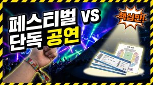 페스티벌 vs 단독 공연 — 어느 쪽이 나에게 맞나