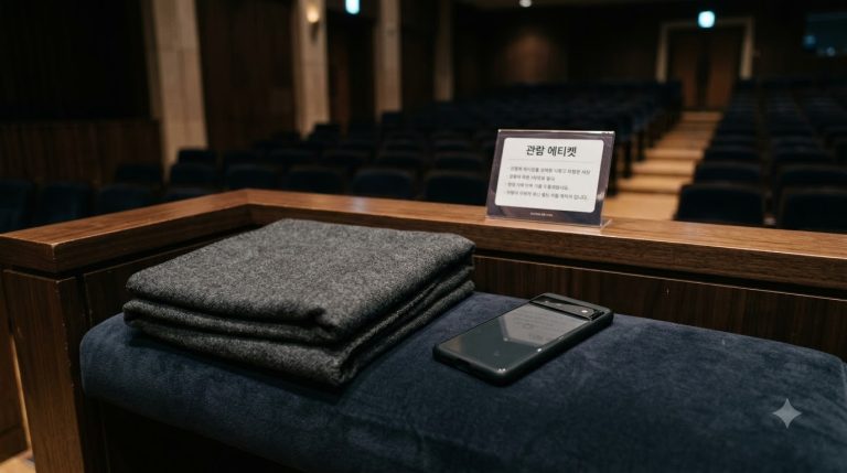 공연 관람 에티켓·준비 가이드 — 처음 가는 공연장에서