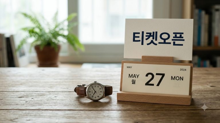 콘서트 선예매 하는법 — 일반예매와 티켓오픈 일정 읽기
