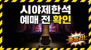 시야제한석이란? 예매 전 확인할 점