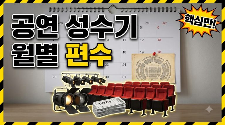 시기별 공연 시즌 — 언제 공연이 많은가 종합