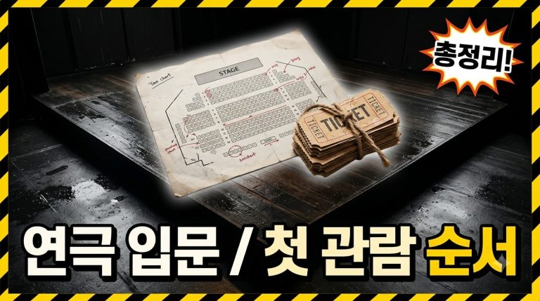 연극 공연 처음 보기 — 국립극단과 관람 팁