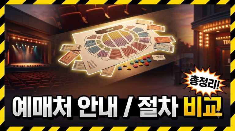 예매처별 안내 — 티켓 예매처 종합