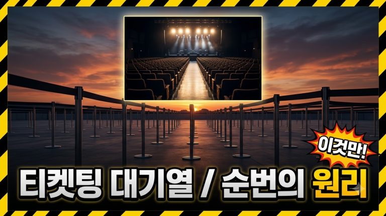 대기열·웨이팅 완전정복 — 티켓오픈 대기 순번의 원리와 규칙