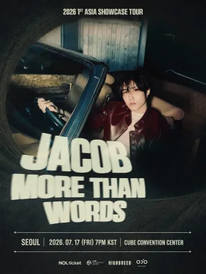 JACOB 1st Asia Showcase: More Than Words Tour [서울] 공식 포스터