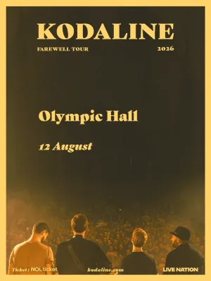 코다라인 내한공연 Kodaline Farewell Tour 공식 포스터