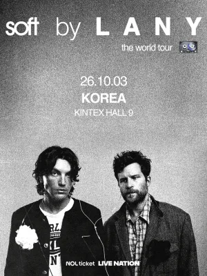 레이니 내한공연 LANY: soft world tour 공식 포스터