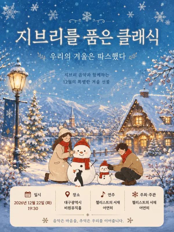 지브리를 품은 클래식: 우리의 겨울은 따스했다 [대구] 공식 포스터