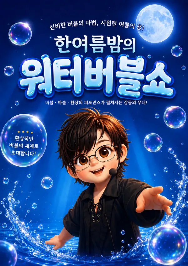 한여름밤의 워터버블쇼 [인천] 공식 포스터