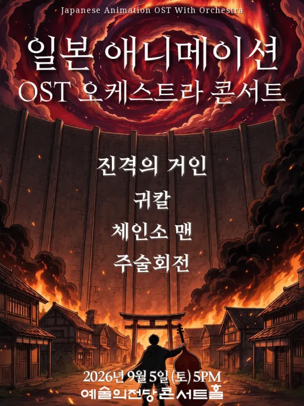 일본 애니메이션 OST 오케스트라 콘서트 공식 포스터