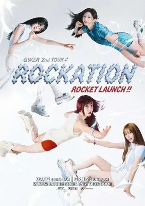 QWER 2nd TOUR ROCKATION: ROCKET LAUNCH!! 공식 포스터