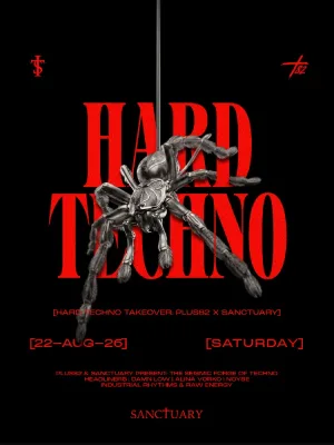 PLUS82 X SANCTUARY: HARD TECHNO TAKEOVER 공식 포스터