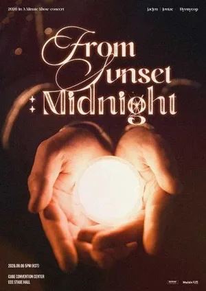 IN A MINUTE SHOW CONCERT, FROM SUNSET : MIDNIGHT 공식 포스터