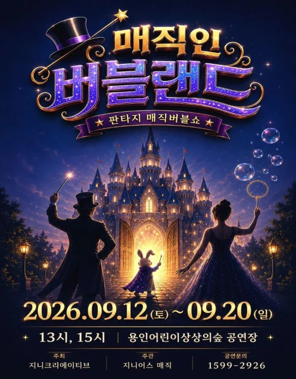 매직 인 버블랜드 [용인] 공식 포스터