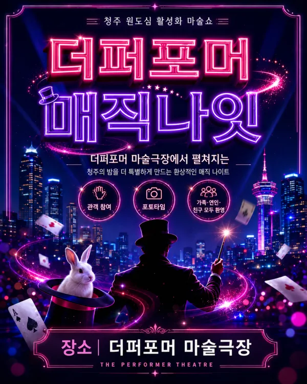 더퍼포머 매직나잇 [청주] 공식 포스터