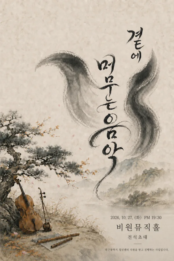 곁에 머무는 음악 [대구] 공식 포스터
