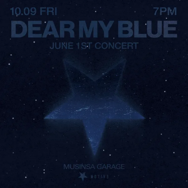 JUNE 1ST CONCERT: DEAR MY BLUE 공식 포스터