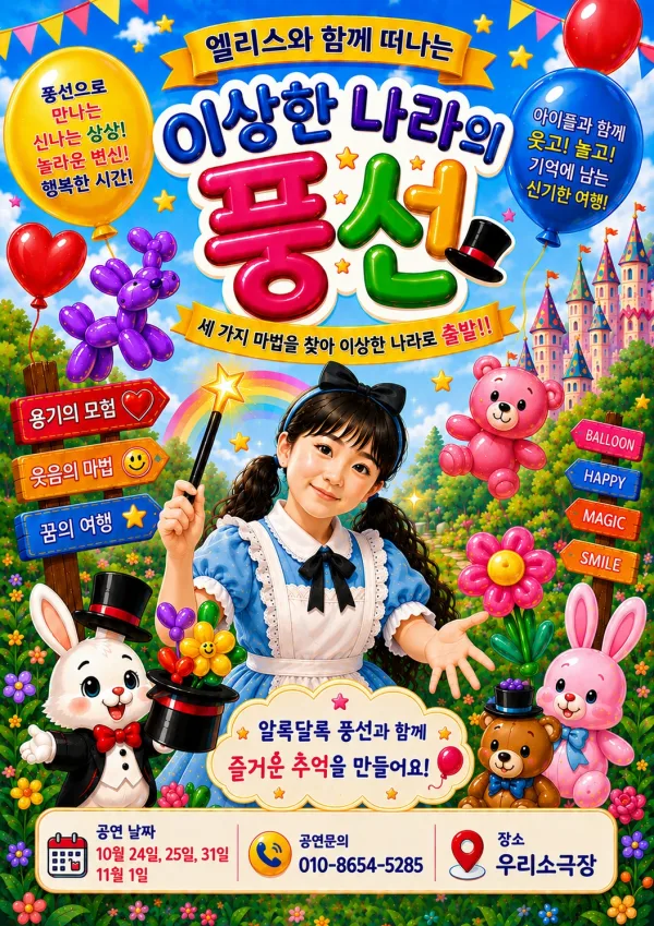 이상한 나라의 풍선 [의정부] 공식 포스터
