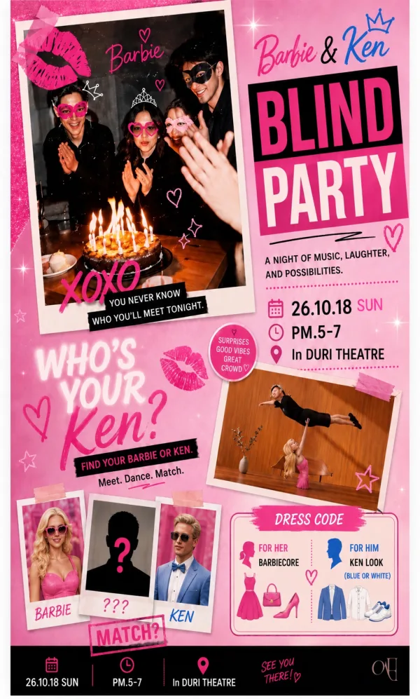 크리에이터 이세빈, Drunk in love: barbie & ken blind party 공식 포스터