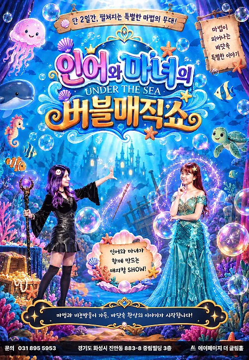 인어와 마녀의 버블매직쇼 [화성] 공식 포스터
