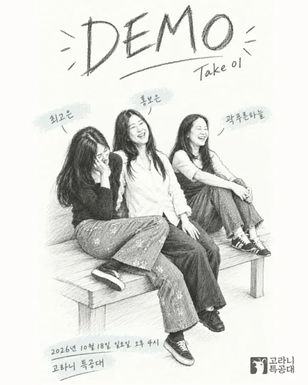 EARS-UP DEMO, take 01: 최고은 & 홍보은 & 곽푸른하늘 공식 포스터