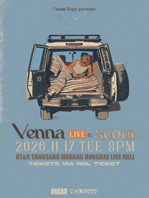 Venna live in Seoul 공식 포스터