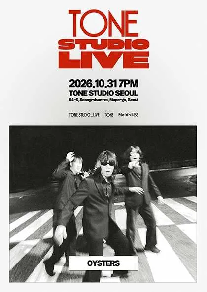 TONE STUDIO LIVE, OYSTERS 공식 포스터