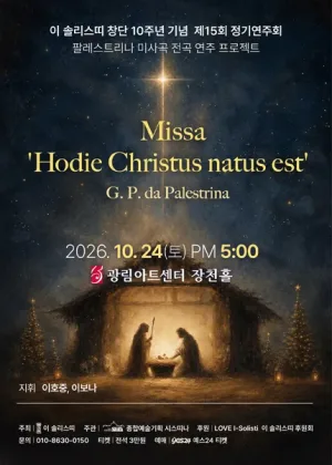 제15회 이 솔리스띠 정기연주회 공식 포스터