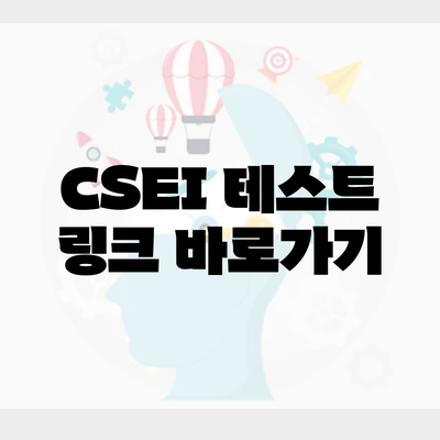CSEI 테스트 링크 바로가기