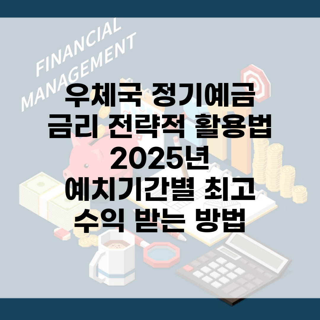 우체국 정기예금 금리 전략적 활용법 | 2025년 예치기간별 최고 수익 받는 방법