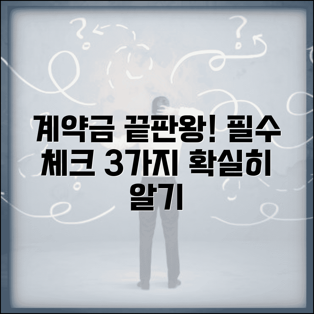계약금 지급 및 관리 | 계약금 비율 기준 | 계약금 포기 해제 | 중도금 잔금 일정 관리