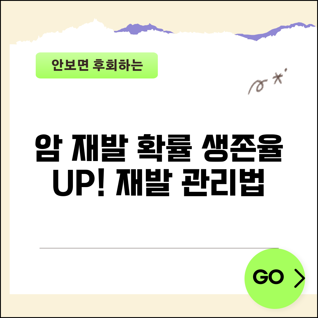 암 수술 후 재발 확률 얼마나 되나요 | 암 재발 | 생존율 | 관리