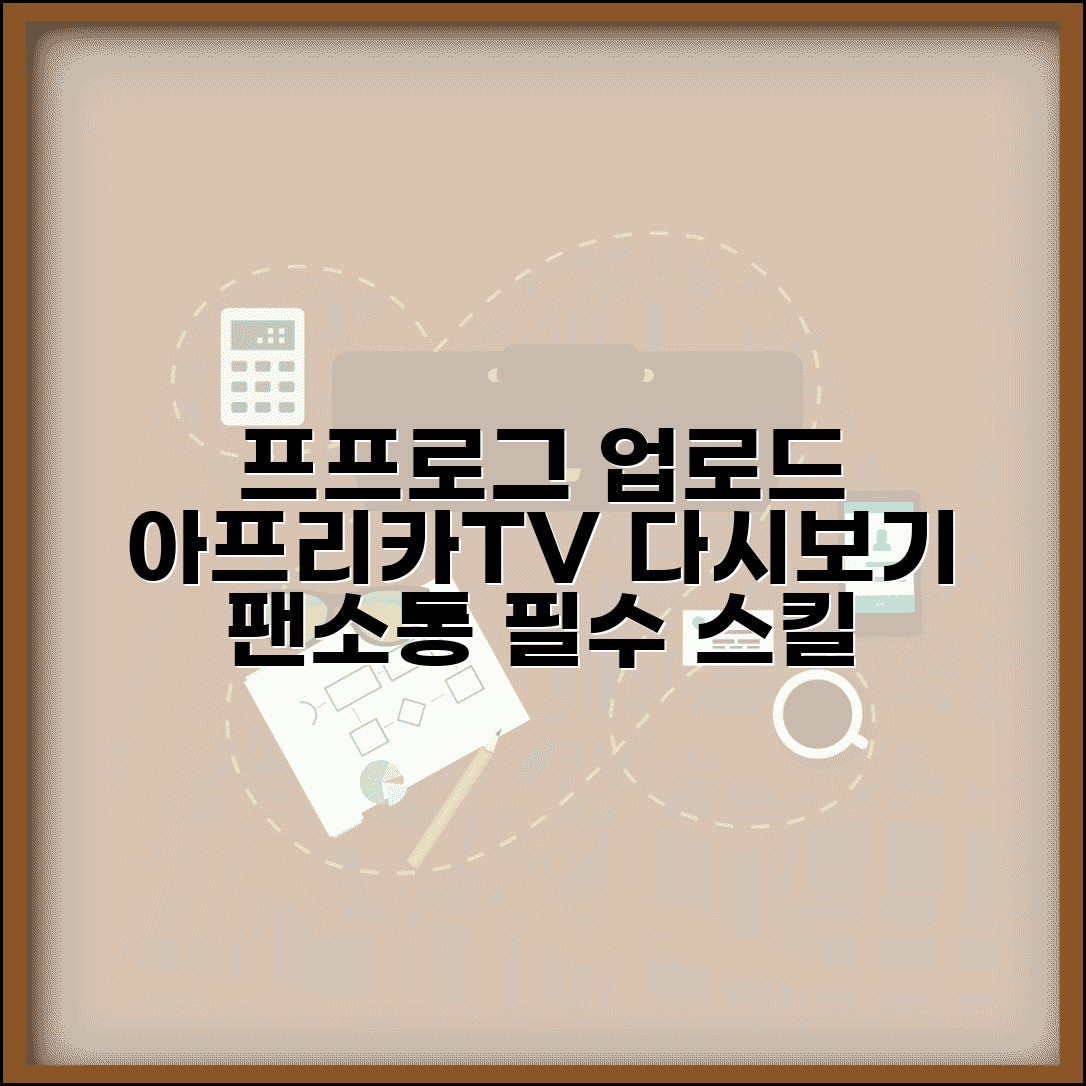 프프로그 업로드 하는법 아프리카TV | 프로그램 다시보기 올리고 팬들과 소통하는 스트리머 필수 스킬