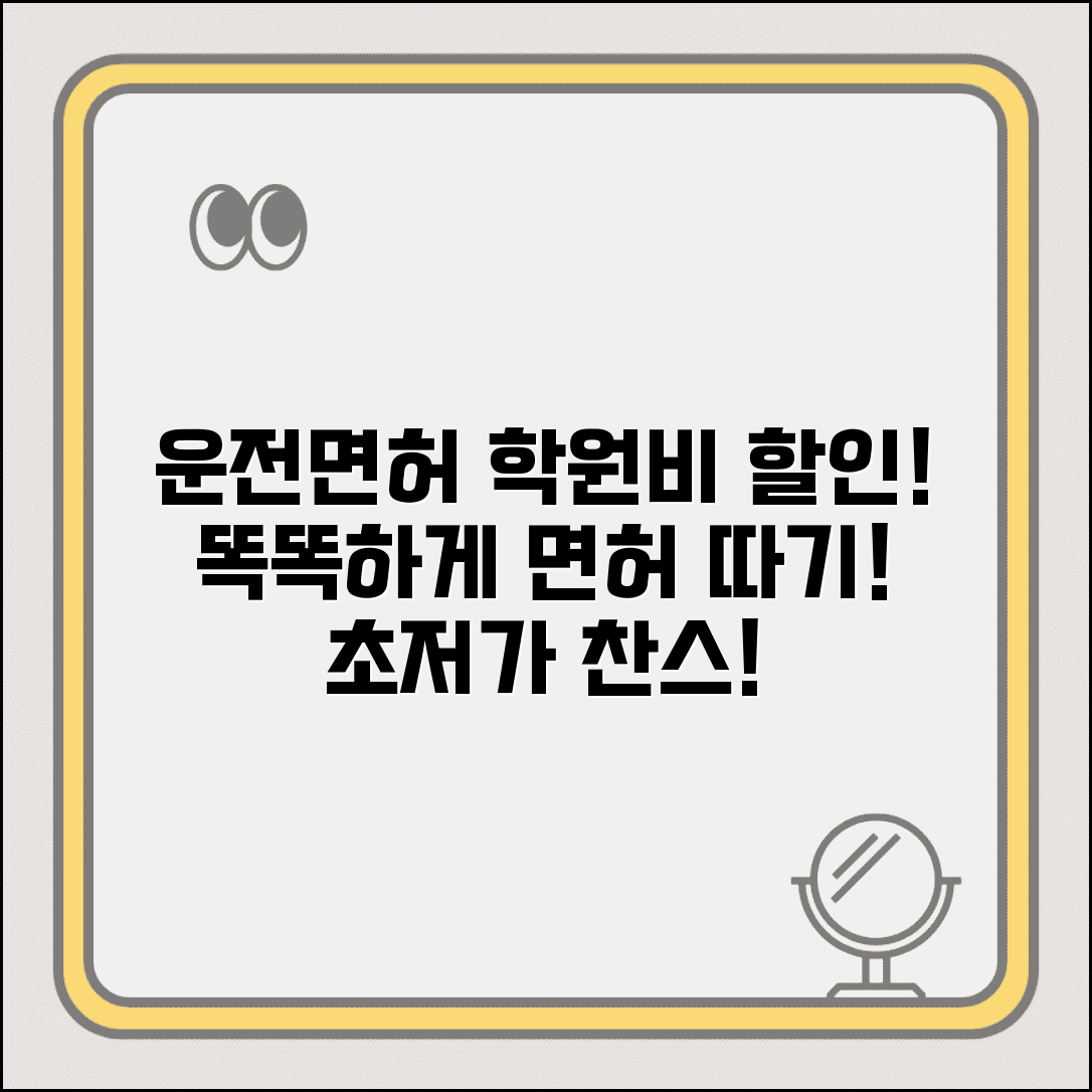 운전면허학원 교습비 할인 | 자동차학원 학원비 할인 면허따기 비용