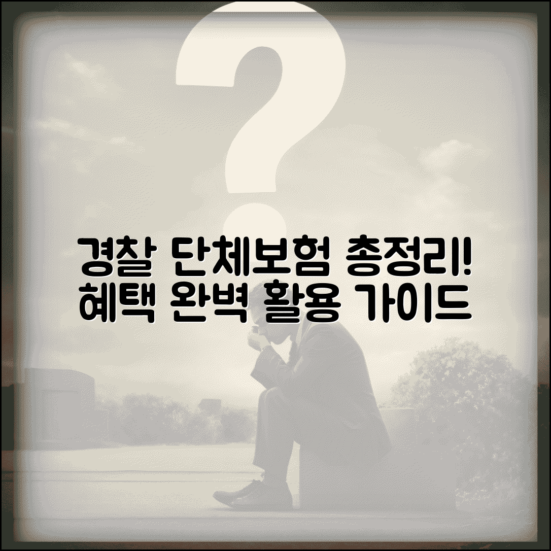 경찰 단체보험 혜택 총정리 | 경찰공무원 단체보험 활용 가이드