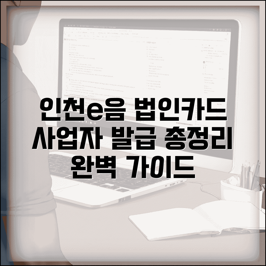 인천e음카드 법인신청 | 사업자 법인카드 발급 완벽정리