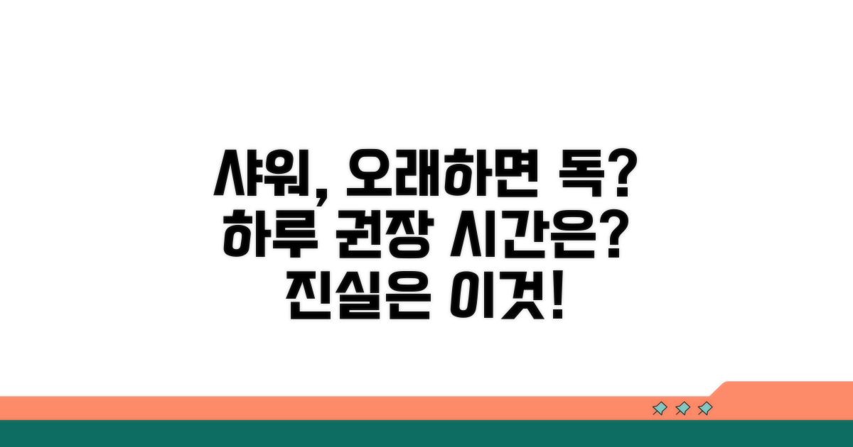 하루 권장 샤워 시간의 진실