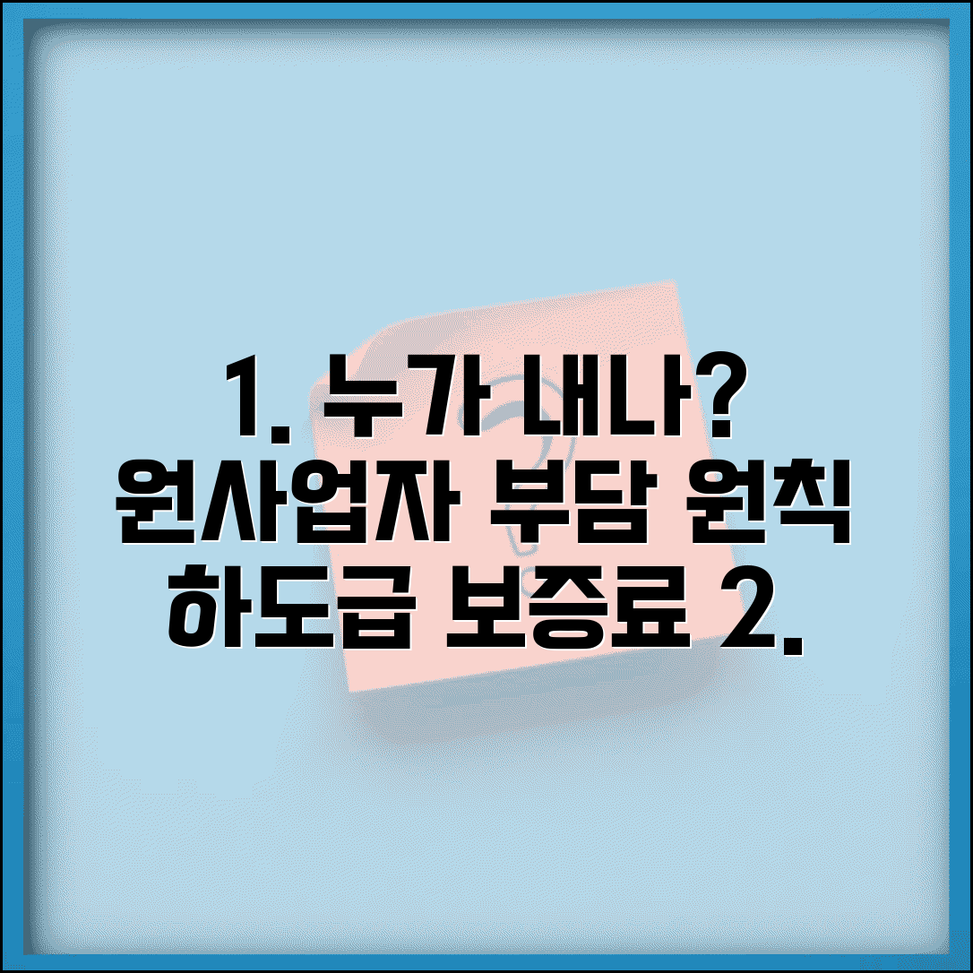 하도급지급보증수수료 부담 주체 | 원사업자 비용 부담 원칙, 누가 내나?