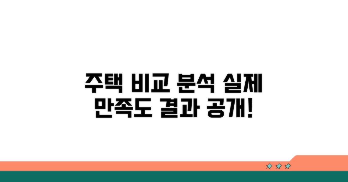 주택 형태 만족도, 현실적인 비교 분석