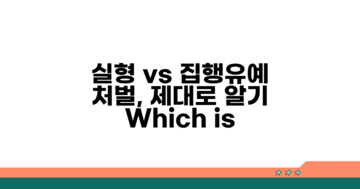 실형 vs 집행유예: 처벌 종류별 이해