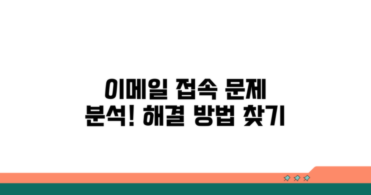 이메일 접속 오류 원인 분석
