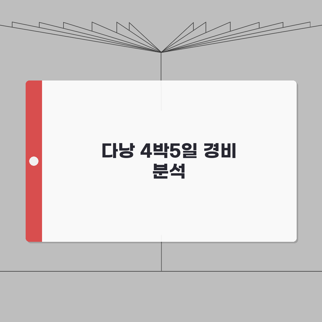 다낭 여행 경비 4박5일 | 다낭 여행 비용 예산 총정리: 5가지 핵심 요소